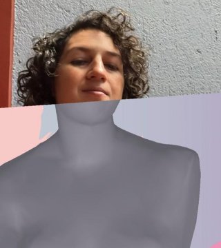Ejemplo de imagen creada con el filtro Femtastical con Realidad Aumentada